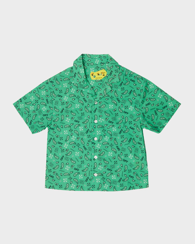 Boy's Bandana Bowling Shirt, Size 4-10